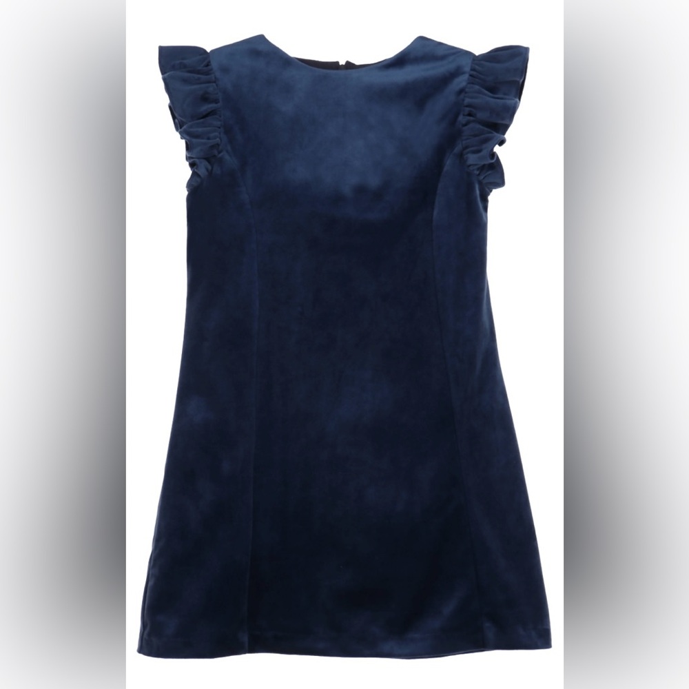 Maria Casero Navy Blue Velvet Dress